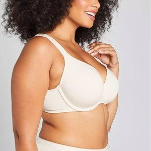 Cacique Nude Bra 46DD Lightly Lined Full Coverage Bra Beige Neutral Plus Size